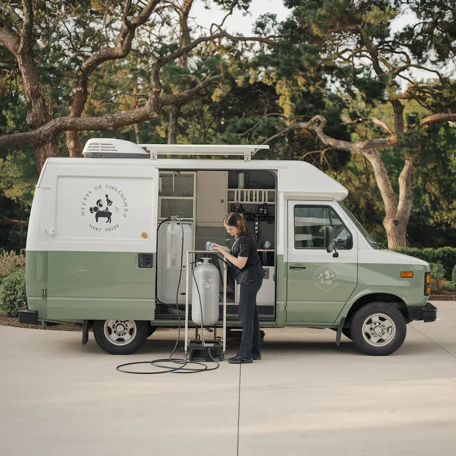 How Do Mobile Groomers Get Water