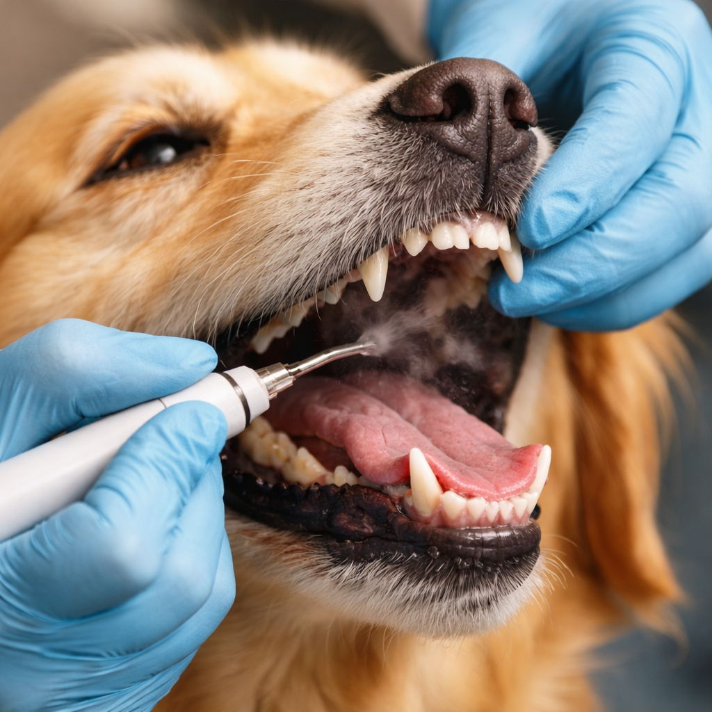 professional dog dental cleaning